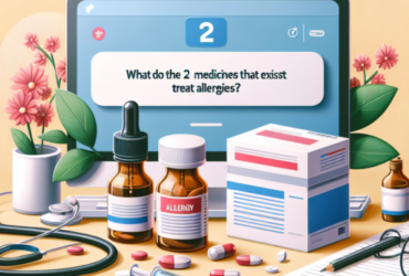 Quels sont les 2 médicaments qui existent pour traiter les allergies ?