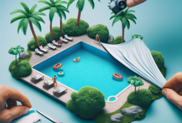 dissimuler un volet de piscine