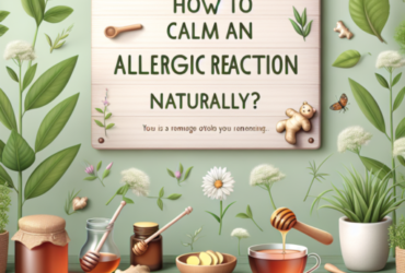 Comment calmer une réaction allergique naturellement ?