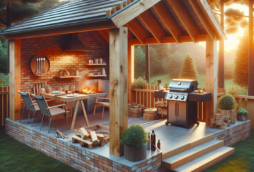 fabriquer coin barbecue couvert