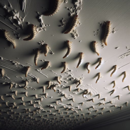 larve de mite au plafond