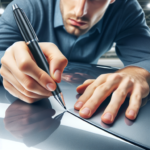 stylo rayure voiture